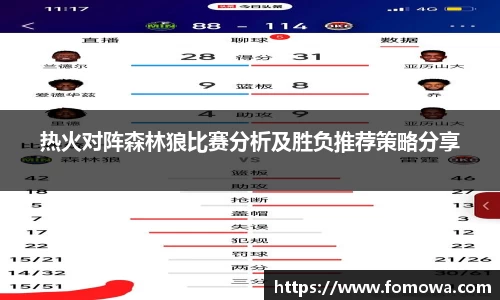 热火对阵森林狼比赛分析及胜负推荐策略分享